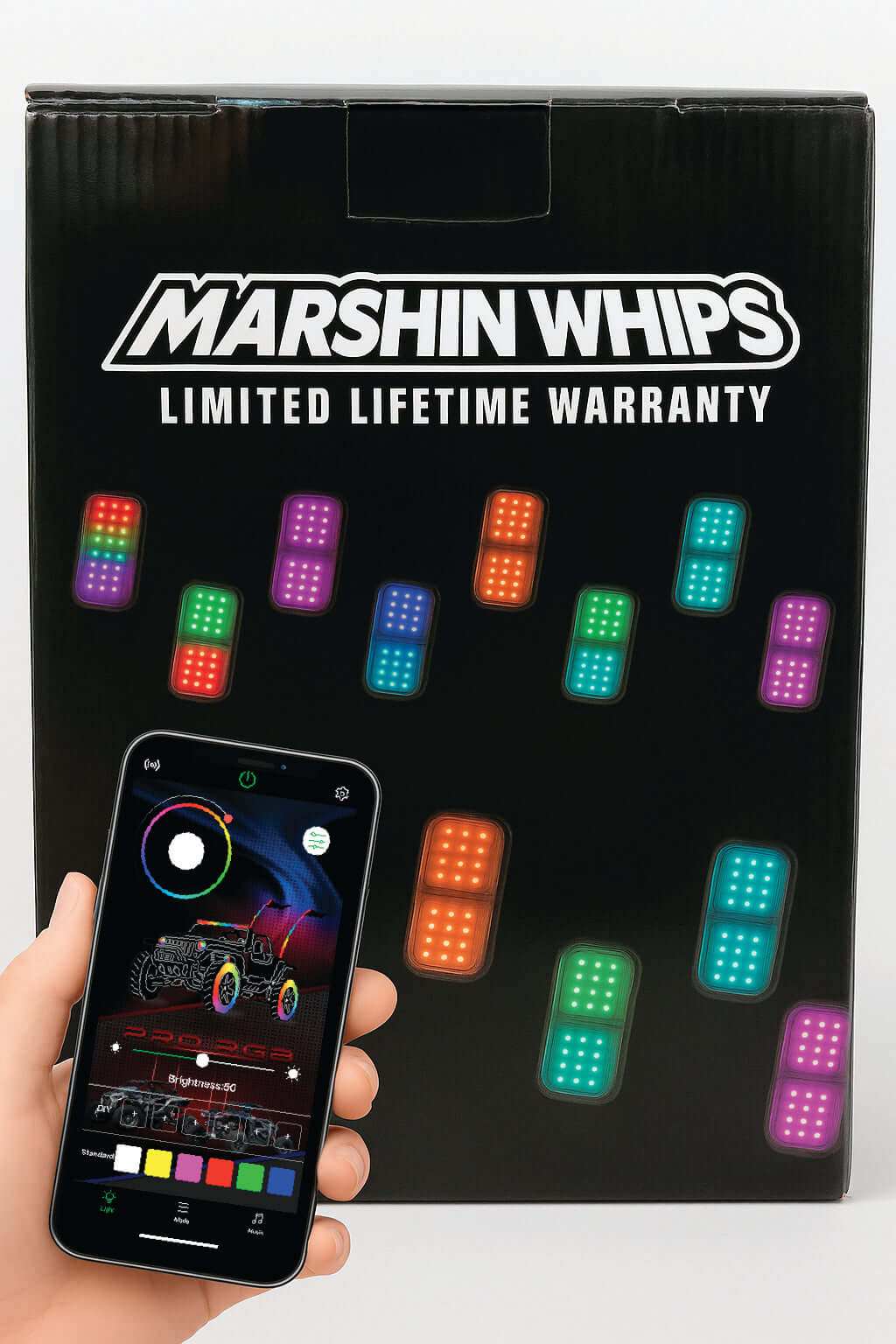 Marshin Whips Rosewell X-2 Billet Rocklights x8 (Kit) - Image 3